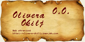 Olivera Okilj vizit kartica